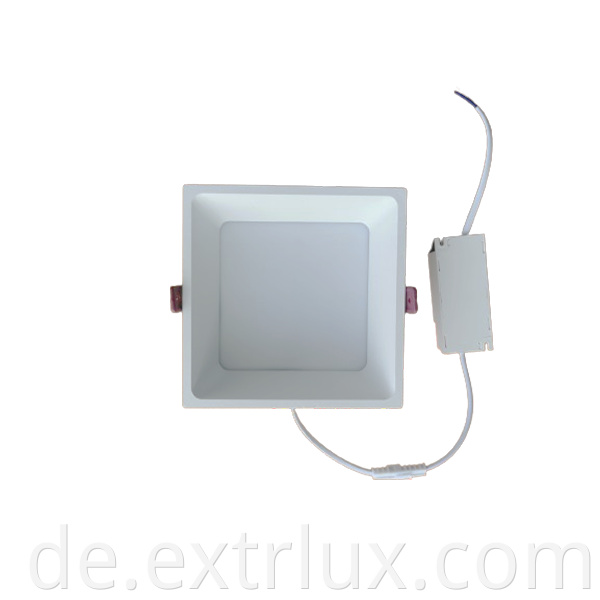 Led Recessed Aluminum Square Anti Glare Downlight 12w Front